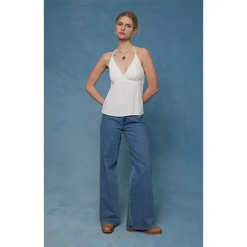 Pacsun Women's Casey Low Rise Baggy Jeans Medium Indigo Wash