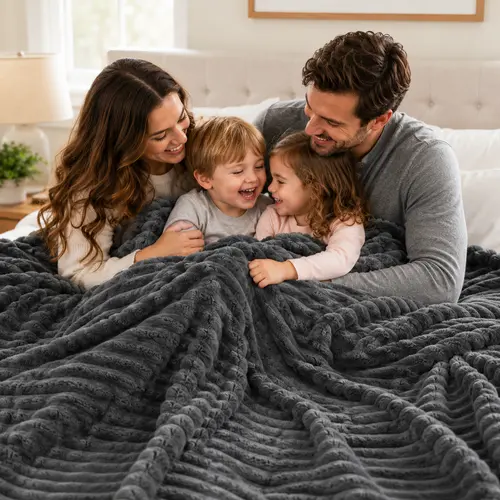 Ultra-Soft Blanket Modern Luxury Living Room Sofa Throw Winter Warmth Thickened Leisure Blanket,Holiday Haul