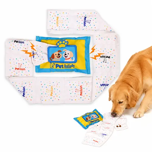 Durable No-Stuffing Balloon Snuffle Dog Toy - Wet-Wipe Style Treat Pockets, Double Squeakers, Extra-Long Tug Design, Interactive Chew Puzzle for All Dog Sizes - Long Tug Challenge, Squeaky Pet Accessory, Bite-Resistant Targetpet Corrector