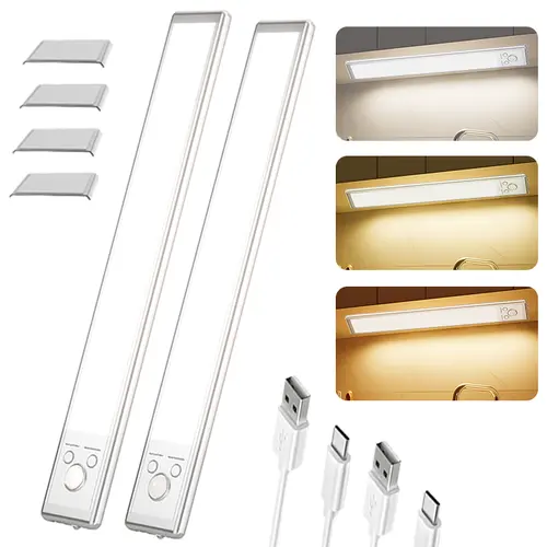 Wireless Motion Sensor Under-Cabinet Light - Adjustable Brightness, Smart Home Upgrade, Dimmable Night Light for Kitchen & Closet, Adjustable Brightness Under-Cabinet Lights,sohochic