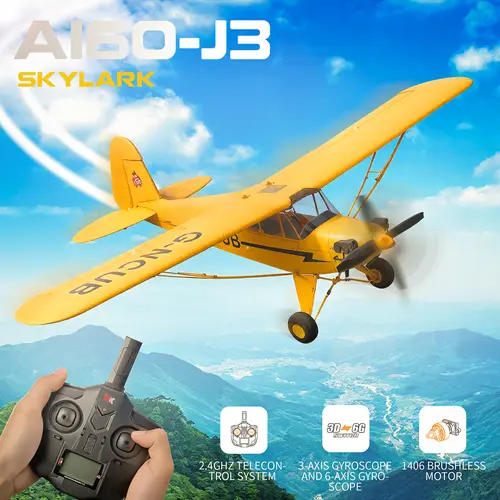 XKS 3D/6G Brushless RC Airplane With Auto-Return - Realistic Detachable Wings, 12 Min Flight & Anti-Lost System | Remote Control Flying Toy For Beginners, Kids Christmas Gift, Boys RC Hobby avión,sohochic