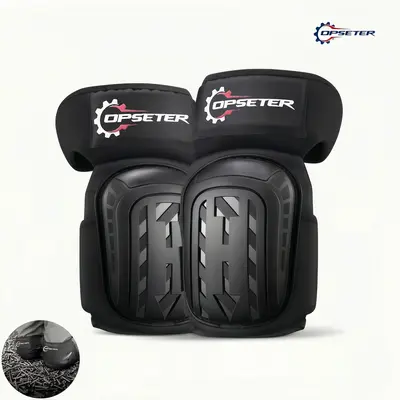 OPSETER Heavy Duty Stretchable Foam Gel Kneepads - Men's Work Accessories, Protective Multifunctional Safety Equipment with Antislip Grip, Adjustable Strap, Reduced Knee Pressure for Construction, Gardening,sohochic