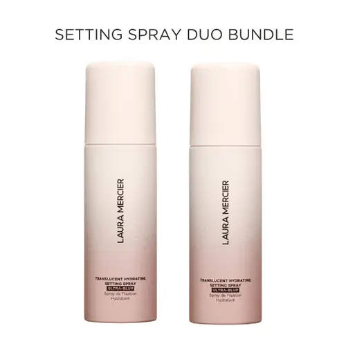 Laura Mercier Translucent Ultra Blur Setting Spray Duo - 2 Pack Bundle, Hydrating, 24HR Moisture Control, Waterproof Makeup Fix Hydrate Organic Moisturizer