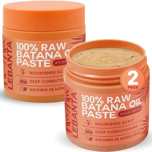 LEBANTA Batana Oil - 100% Pure Organic Cold-Pressed Paste from Honduras, 4oz Scalp Hair Mask for Thicker, Stronger Locks, Haircare for Men & Women