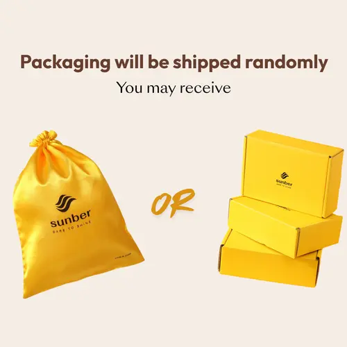 Sunber Hair Accessories Silk Packaging Bag - Practical, Carry-Friendly, Simple Design for Secure Storage, Wrapping Solution, 1pc Pack Gift with Box,sohochic