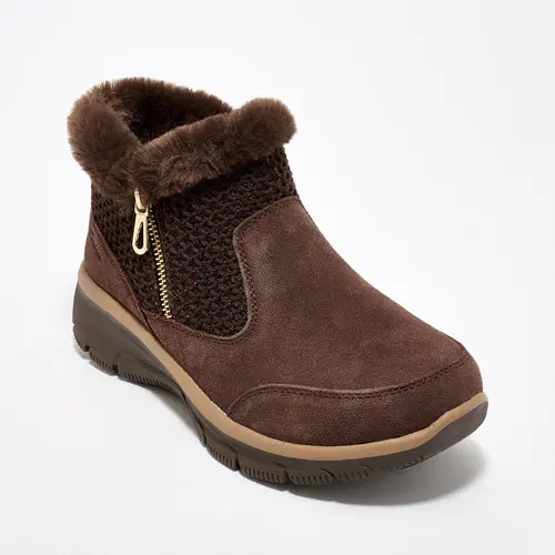 Skechers Slip-ins Easy Going Sweater Knit Ankle Boots