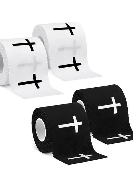 Christian Cross Elastic Cotton Sports Wrap Around Tape (2in x 23ft) - Durable Cotton for Reps, Wrist Support for Athletes, Faith-Based Boxing Gym Accessories, Meaningful Gift, Faithful Gift