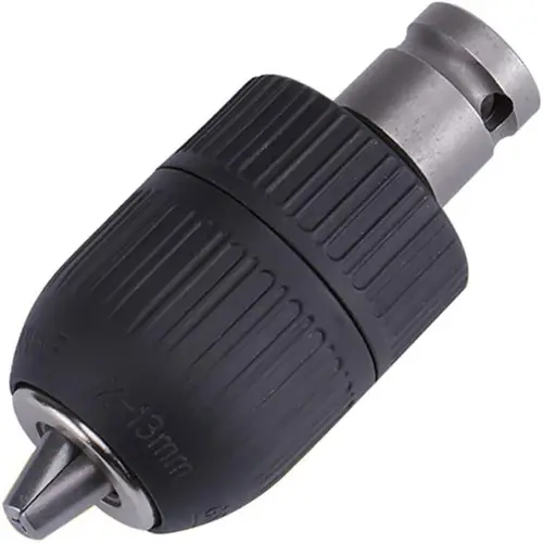 2-13mm Capacity Keyless Drill Chuck Quick Change Converter Conversion Tool with 1/2 Inch Socket Square Female Adapter for Air Impact Wrench toolupgrade