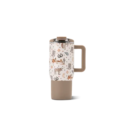 HydroJug Coffee Traveler 20 oz - Leak-Resistant, Ceramic-Lined Insulated Travel Coffee Mug for Hot or Cold Drinks with Flip Lid & Handle, Dishwasher Safe Coffee Tumbler