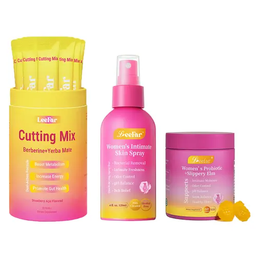 [brendaayala Exclusive] LeeFar Her Juicy Feminine Probiotics Gummies + LeeFar Cutting Mix + LeeFar Her Fresh Intimate Skin Spray