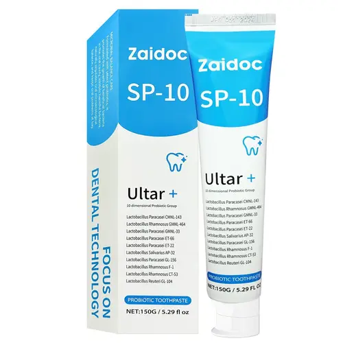 Mint Probiotic Oral Care Toothpaste - Natural Fluoride-Free, Dental Freshener Toothpastes, Brightening, Stain Removal, Daily Stain Reduction Support, Bad Breath Treatment, Fresh Breath, Healthy Teeth & Gums, Daily Use