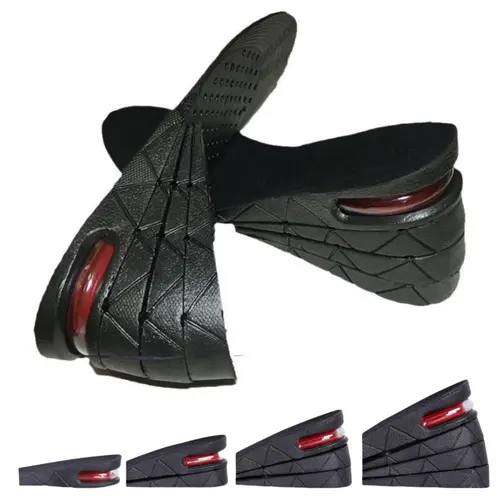 Height Increase Insoles for Men & Women, 4-Layer Adjustable EVA Foam Footpads with Air Cushion Support, 3/4.5/6/7.5 cm Boosters for Tactical All-Season Active Use Footwear, Height Increase Insole