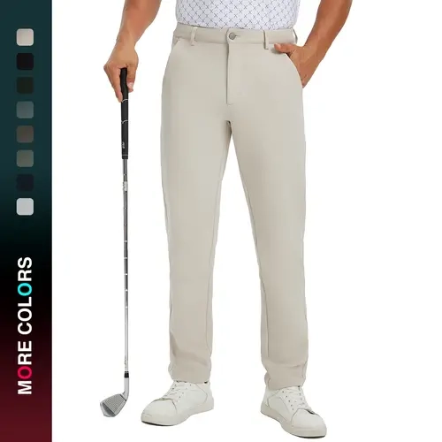 MAELREG Golf Pants Men Classic Fit Golf Lightweight Moisture Wicking 30"/32"/34" Dress Trousers Slim Fit Mens Casual Pants