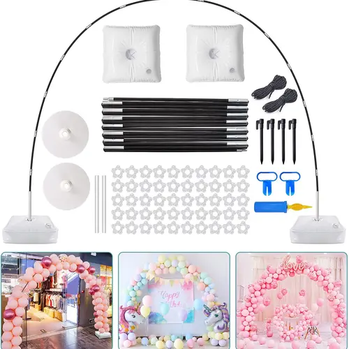 Balloon Arch Kit, 9FT Height & 10FT Width Adjustable Balloon Arch Stand Frame Garland Stand Wedding Baby Shower Birthday Photo Backdrop,sohochic