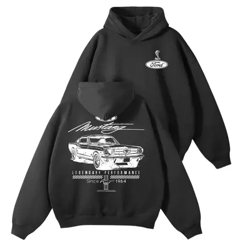 Retro 1964 Classic American Muscle Car hoodie Graphic Sweatshirt Vintage Legendary Auto Performance Printed Unisex Pullover For Old Car Collectors,sohochic