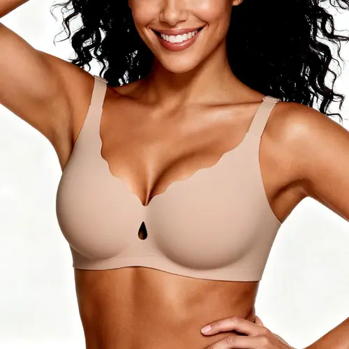LUCKMEEY Bras for Women No Underwire Wave Push Up Wireless Bra Seamless Bras Full Coverage Bralettes Lift Everyday Bras FallFreshness Fabric #tiktokshopbacktoschool#sohochic
