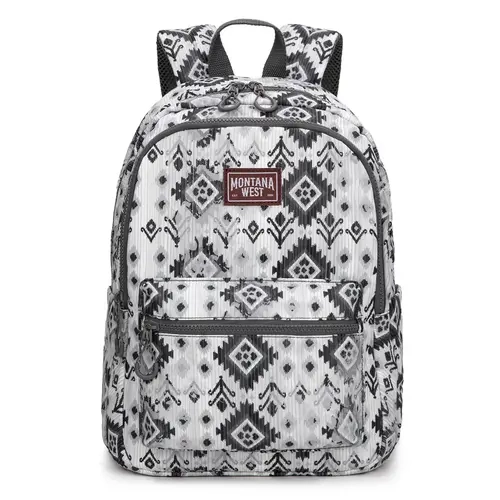 Montana West Aztec Print Multi-Function Large Capacity Backpack with Padded Straps