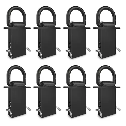 8Pcs Heavy Duty Removable Stake Pocket D-Rings (18000lbs Capacity) - Standard Size, Fits Most Bags, Hooks & Shackles Compatible for Utility Trailers, Flatbeds #TikTokShopBacktoSchool #toolupgrade toolupgrade