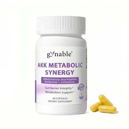 Gynable AKK Probiotic & Berberine Capsule Supplements - Probiotic & Metabolic Blend for Gut Support, Steadier Glucose, Weight Regulation, Bloating Relief, USA-Made, Third-Party Tested Clean Formulation (30 Servings)