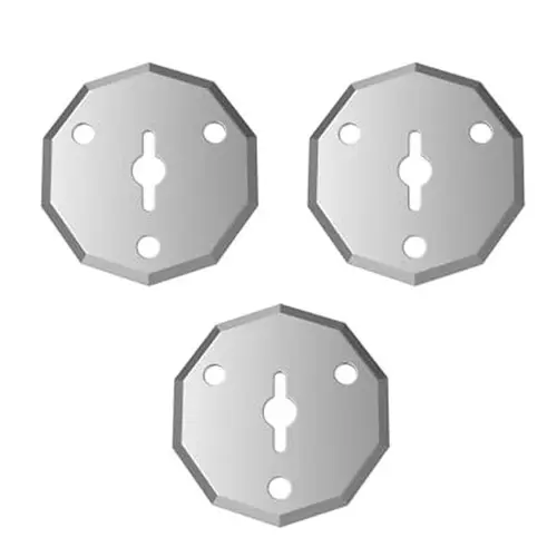 Fanttik 3-Pack Rust-Free Stainless Steel Replacement Blades (30.7g/1.08oz Gram Weight Spare Set) for Fanttik C8 Nano Electric Scissors, Cardboard Cutter Refills for Boxes, Fabric, Reduces Less Hand Fatigue, Enables Precision Clean Cuts, 3‑Pack Spare Set,t