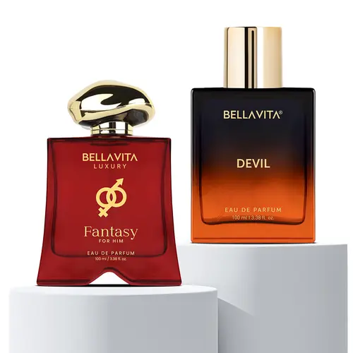 Rebel Desires by BellaVita Luxury | Perfume Combo Gift Set | 2×100 ml | Fantasy & Devil | Long Lasting Eau De Parfum | Vegan & Cruelty Free Edp Fragrance Fragrance Intense