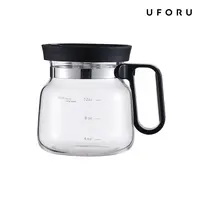 UFORU 16 oz Glass Coffee Cup with Lid, 2 Coasters, Heat-Resistant Pot-Shaped Design, Measurement Marks, Easy-Grip Ergonomic Handle, Novelty Gift for Coffee Lovers, Glass Coffee Cups, 16Oz