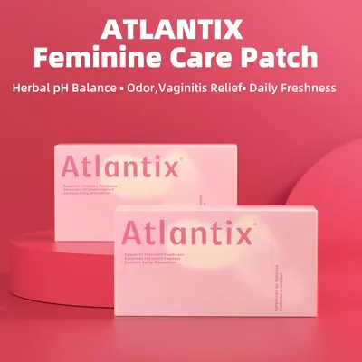 ATLANTIX Natural Steam herbal pad with Snow Lotus & 7-Herbal Blend, Support for Feminine Balance, Gentle pH Regulation, Daily Freshness, Relaxing Stress Relief, 8 Count