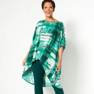 Attitudes by Renee Global Illusions Como Jersey Regular Tunic
