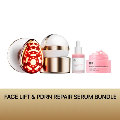 INIA SPHERA & PDRN Peptide Repair Skincare Bundle - RF & LED Face Lifting Device, Facial Beauty Machine, Skin Tightener with EMS Microcurrent, Red Light, Cryo Cooling, hd 14650, Peptide Cream & Serum for Repair & Hydration (Mother's Day Gift),sohochic