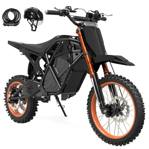ESKUTE 3500W Mid-Drive E-Bike for Adults, All Terrain Electric Bike for Camping Gear, 48V 23Ah 60 Miles Dual Seat E Bikes, Father's Day Gift + Free Helmet