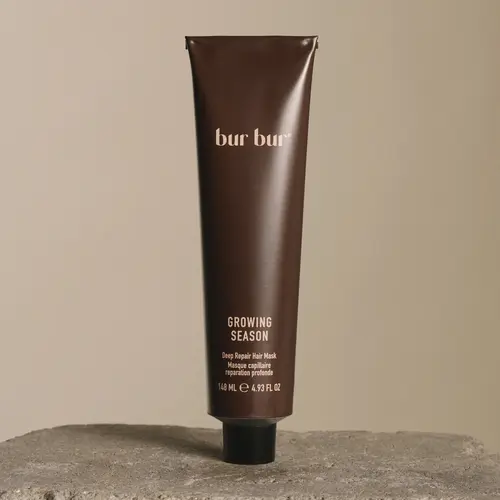 BUR BUR Growing Season Deep Repair Mask - Clean & Natural Hair Treatment with Plant Proteins & Botanical Butters for Dry Damaged Hair