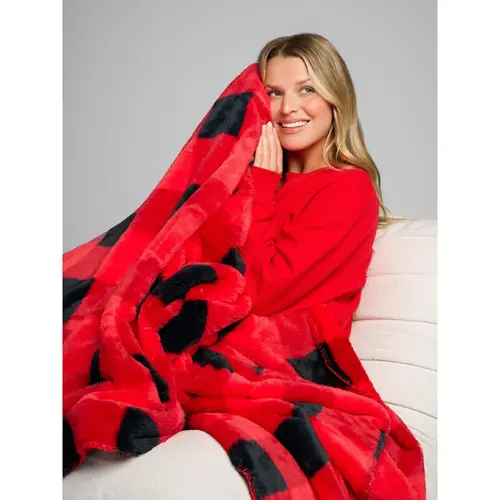 Comfrt | Faux Fur Blanket | Ultra-Luxurious Soft Faux Fur Throw Blanket