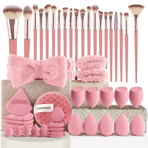 49pcs Flawless Multi-functional Makeup Brushes Kit, All-in-1 Beauty Tool Set Including Foundation Brush for Makeup Application,sohochic