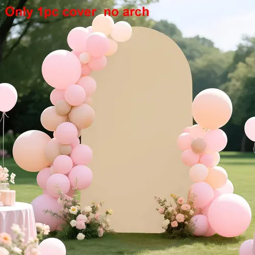 Single Piece Solid Color Half Circle Arch Background Cloth, Arch Covers Stretchy Backdrop, Wedding Arched Backdrop, Ideal for Birthday Parties, Wedding Decor, Decor for Weddings, Party Decorations, Indoor/outdoor Scenes, Stretchable and Easy to Clean