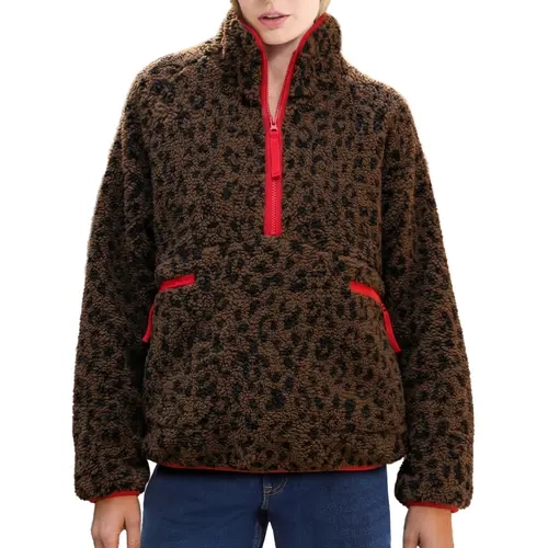 Hixiaohe Women's Chunky Teddy Fit Sherpa Sweatshirt - Casual Oversized Fuzzy Long-Sleeve Half-Zip Coats, Soft Fleece Jacket for Layering, Warm Winter Outerwear with Zipper Pockets, Dry Clean Compatible,sohochic