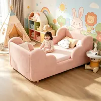 Lilypelle Montessori Bed for Toddlers, Standard Crib Size Floor Bed Frame with Extra Safety Guard & Certified Fabric, Dorm Essentials Home Decor Deskmakeover Item by Summerwins,sohochic