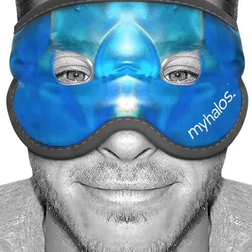MyHalos Cooling Eye Mask – Reusable Gel Cold Pack for Puffy Eyes, Eye Strain & Relaxing Cold Therapy Comfort