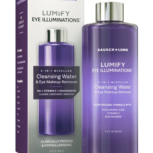 LUMIFY Eye Illuminations 3-In-1 Micellar Cleansing Water & Eye Makeup Remover