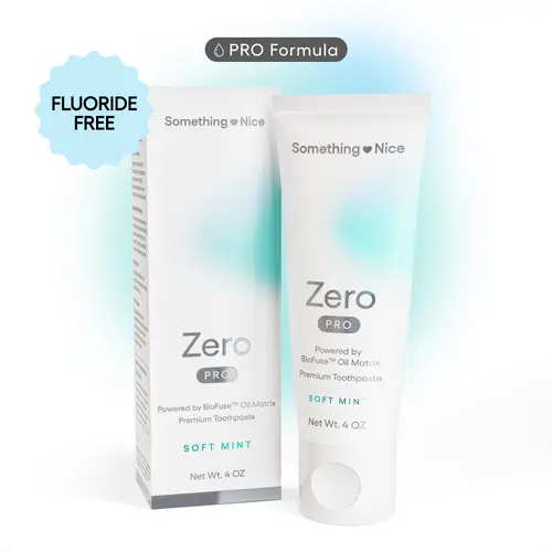 Zero Pro Toothpaste with BioFuse Oil Matrix, 10% Nano-Hydroxyapatite, Xylitol, and Pure Taste Formula with No Fluoride, SLS, Titanium Dioxide, Or Parabens
