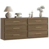 【SohoChic】SICOTAS Night Stand Oversized Extra Large Nightstand Tall Bedside Side Table with 3 Drawers