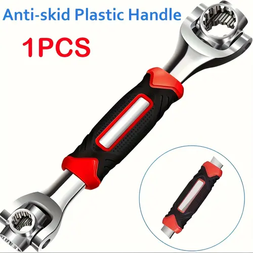 52-in-1 Multifunctional Socket Wrench Set, Chrome Vanadium Steel, 360-Degree Rotating Head Rotating Joint Spanners & Wrenches, Car Tools for Car+Home Repairs, DIY Maintenance,toolupgrade