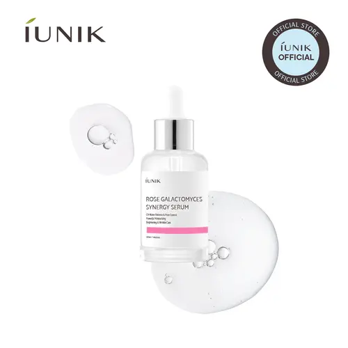 [IUNIK Official] Rose Galactomyces Synergy Serum | Glow-Boosting & Hydrating for All Skin Types | 50ml / 1.69 fl oz