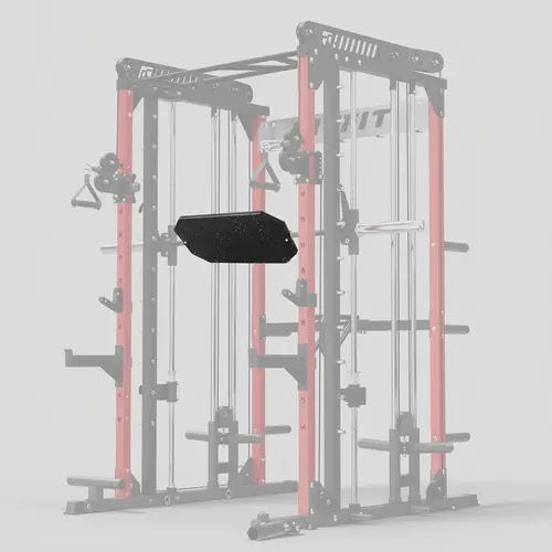 RitFit AT04 Functional Adjustable 35mm Foot Plate - Smith Machine Compatible, Olympic Bar Universal Fit, Secure Lock-Tight Hold, Compact Strength Training Leg Press Gym Steel Home Exercise Equipment