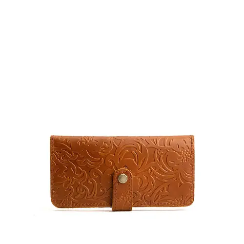 Portland Leather Bifold Wallet - Real Leather Long Wallet & Travel Organizer