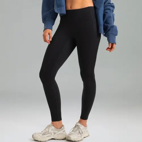 Colorfulkoala Women's High-Waisted Fitted Fleece-Lined Yoga Pants - Soft Athleisure Leggings with Side Phone Pocket, Comfortable Fitness Sports Bottoms for Workout,sohochic