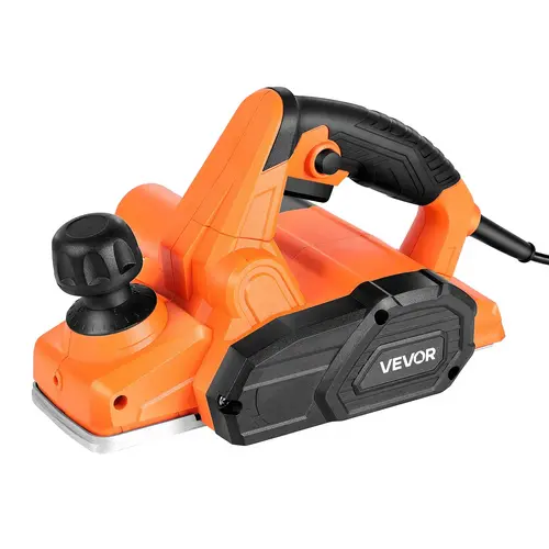 【toolupgrade】VEVOR Electric Hand Planer, 3-1/4-Inch Cut Width, 7-Amp 16800 RPM Corded Power Handheld Planer for Wood, with Adjustable Cut Depth, 2 Blades, for Woodworking Wood Chamfer DIY Smooth Finish Carpentry, Cutting, Power Tool, Hardware, Dual Switc