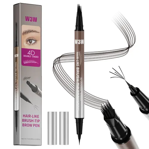 2-in-1 Eyebrow Pencil Waterproof Brow Pen, Dual Tip Design with Precision Brush for Natural Defined, Smudge-Proof Brows All Day, Suitable for Beginners, Makeup Lovers & Daily Use. #sohochic