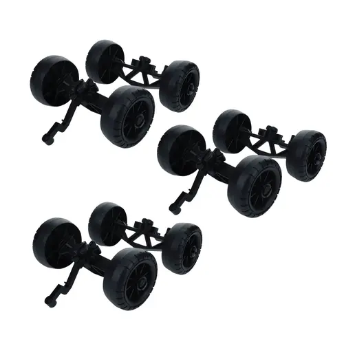 3 PC Motion Train Wheel Kit for Jumbo Building Blocks for Kids: Biggo Blocks Vehicle Accessory Set with Wheels & Axles for STEM Creative Play & Train Builds (Blocks Not Included)