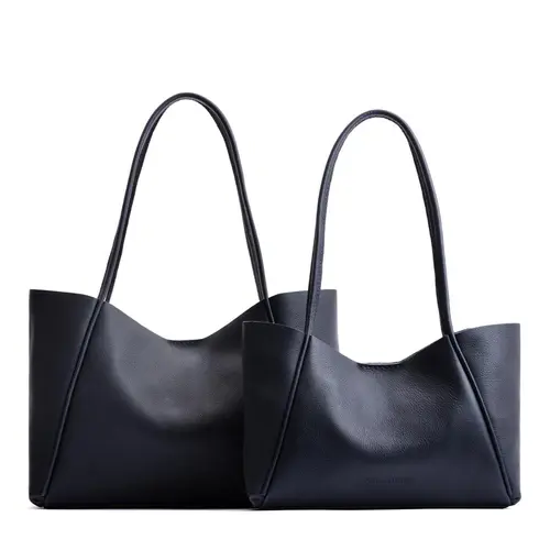 Portland Leather Verona Tote Bag - Real Leather Work Bag & College Laptop Tote for Women