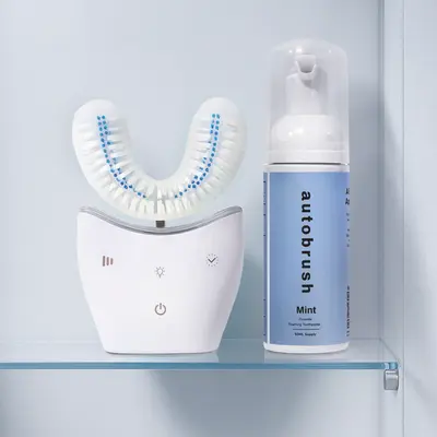 Autobrush Sonic Pro Bundle | ADA-Accepted U-Shape Electric Toothbrush | Full-Mouth Clean in 30 Sec | 3 Cleaning Modes